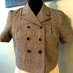 Guess Cropped Tweed Jacket